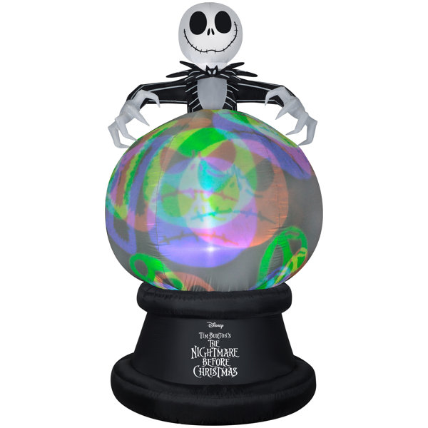 Gemmy Industries Projection Airblown Globe Neonglo NBC With Hovering